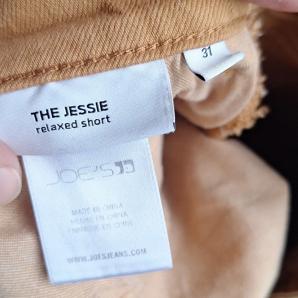 Anthropologie Joe's Jeans The Jessie Relaxed Cut Off Shorts In Almond Size 31 - Picture 5 of 11
